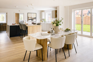 David Phillips dining table and chairs