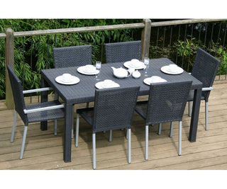 Nimes Rectangular Patio Table, Grey