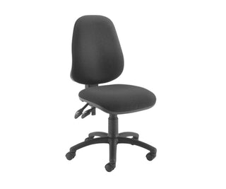 Countess High Back Armless Operator Chair, Black