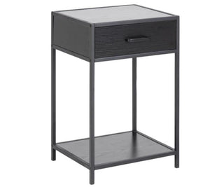 Charlbury 1 Drawer Bedside, Black