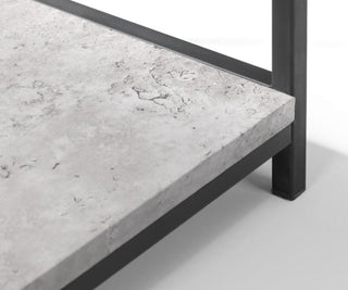 Gaia Tall Bookcase, Concrete/Black