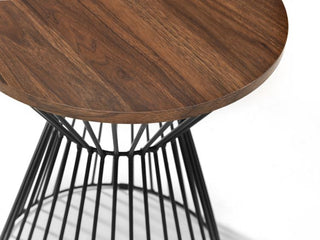 Merlin Side Table Circle, Walnut