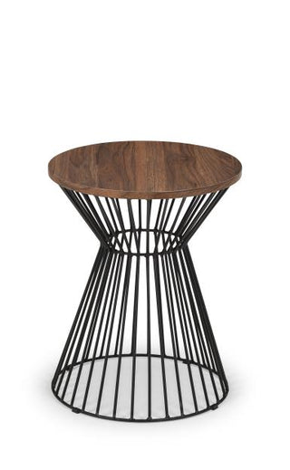 Merlin Side Table Circle, Walnut