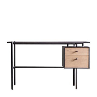 Dots 2 Drawer Desk Rectangular Black