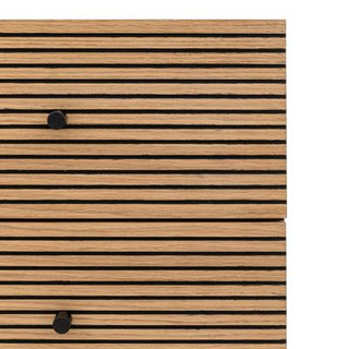 Yule 3 Drawer Chest Oak/Black